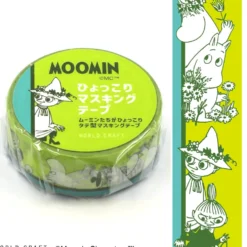 World Craft 15mm Moomin Masking Tape - Striped Green