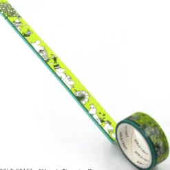 World Craft 15mm Moomin Masking Tape - Striped Green
