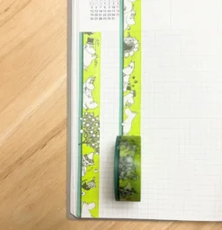World Craft 15mm Moomin Masking Tape - Striped Green