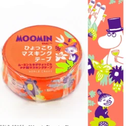 World Craft 15mm Moomin Masking Tape - Flower Orange