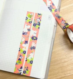 World Craft 15mm Moomin Masking Tape - Flower Orange