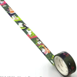 World Craft 15mm Moomin Masking Tape - Cake Green