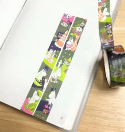 World Craft 15mm Moomin Masking Tape - Cake Green