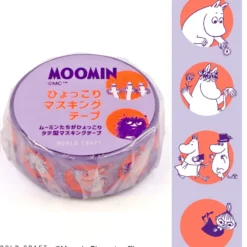World Craft 15mm Moomin Masking Tape - Maru Purple