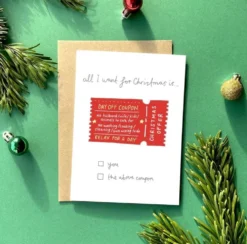 You've got pen on your face 'Day Off Coupon' Greeting Card