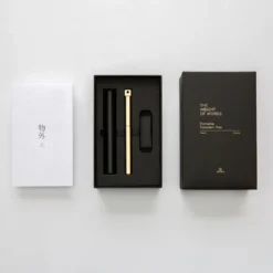 Ystudio Classic Revolve - Portable Fountain Pen (Brass)