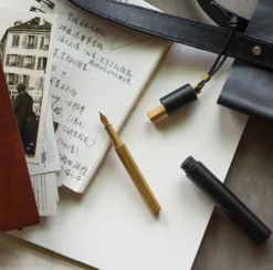 Ystudio Classic Revolve - Portable Fountain Pen (Brass)