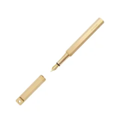 Ystudio Classic Revolve - Portable Fountain Pen (Brass)