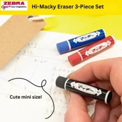 Zebra Hi-Macky Eraser Set of 3