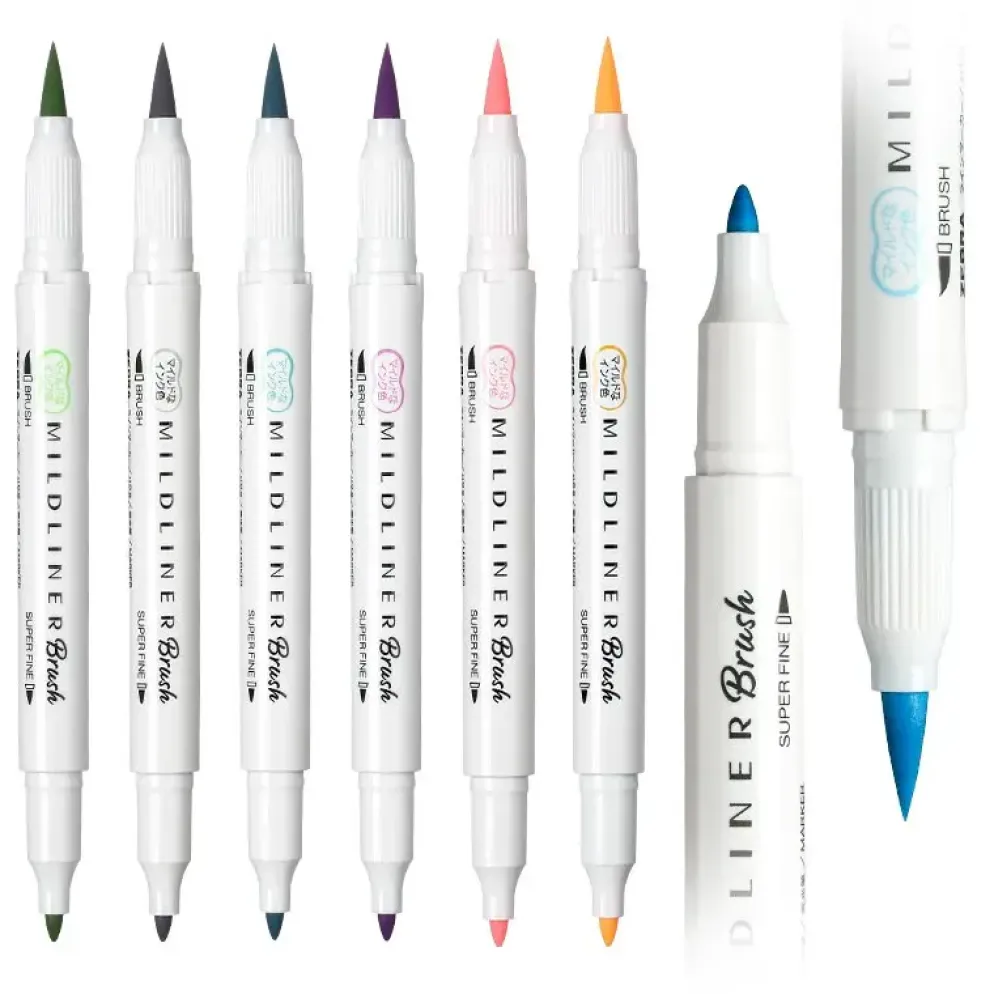 Zebra Mildliner Brush Pen Dual-Ended Highlighter