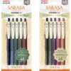 Zebra Sarasa Ballpoint Pen - Vintage Colours, Set of 5
