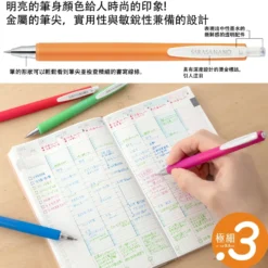 Zebra Sarasa Nano Vintage Colour Gel Pen – 0.3 mm [Smoke Colour Series, Limited Edition]