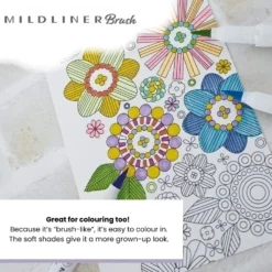 Zebra Mildliner Brush Line Marker Pen - (Set of 5)