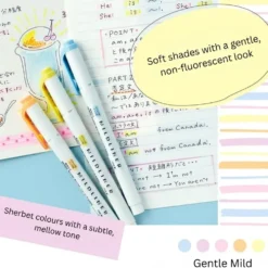 Zebra Mildliner Highlighter Set of 5 (New 2025 Colours)